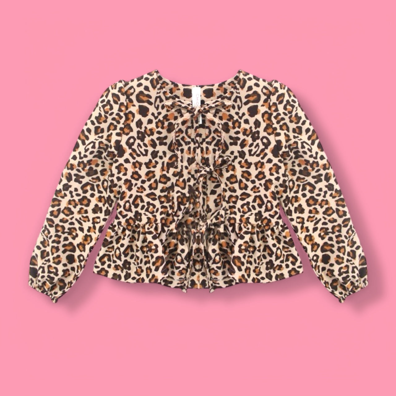 Animal-print blouse