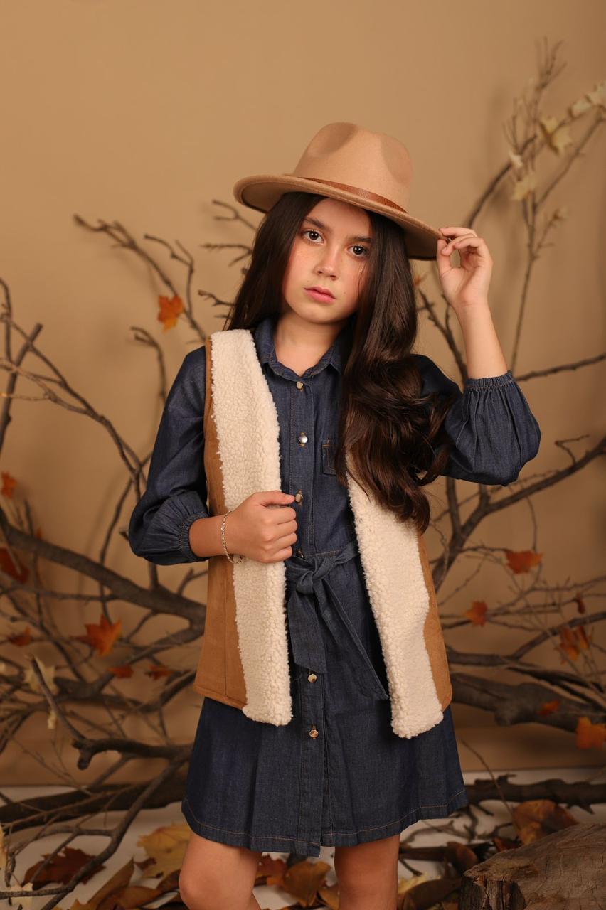 Autumn denim dress