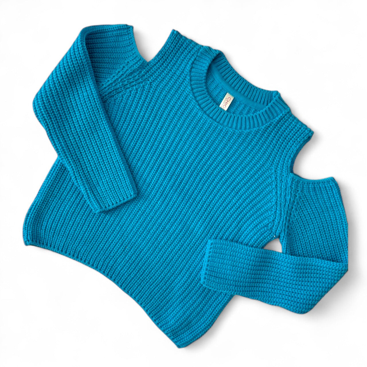 Blue knit
